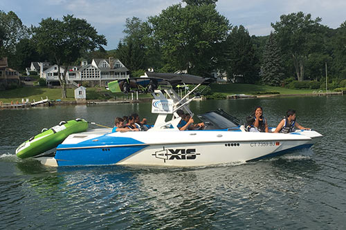 Boat on Candlewood Lake