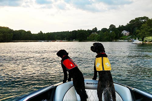 Boaters on Candlewood Lake