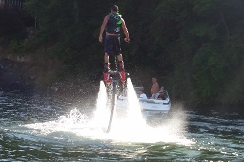 Jet Skiing on Candlewood Lake